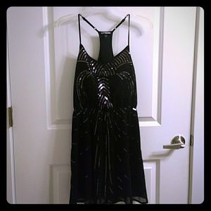 Casual black sequin dress